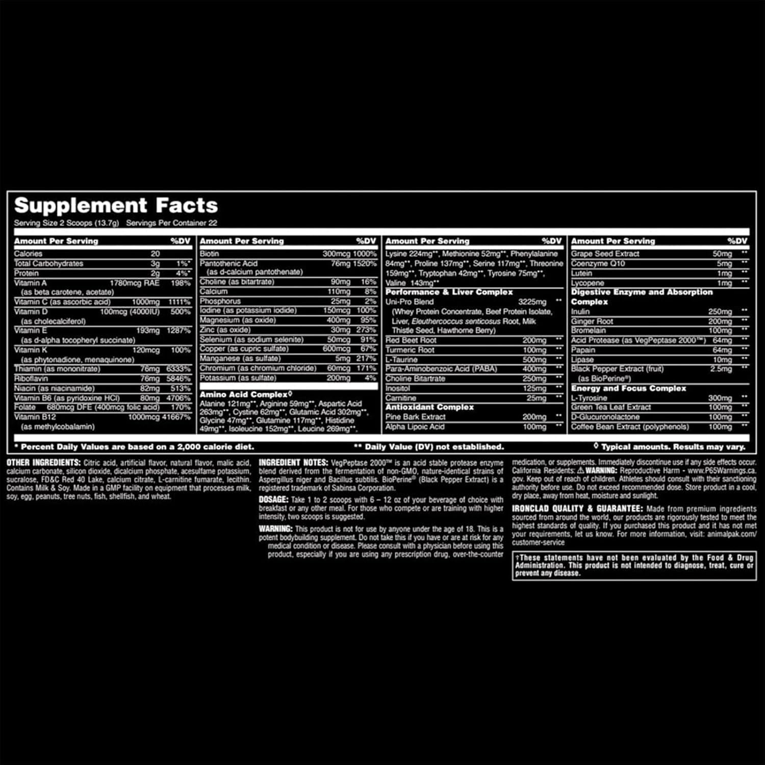 Animal Pak Powder 342g - Image 3